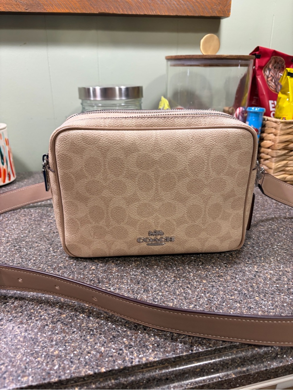 Coach Carey Signature Canvas Crossbody Bag